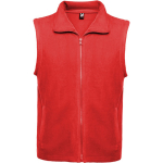 Gilet in pile unisex con zip 300 g/m2 Roly Direct New Bellagio color rosso prima vista d'uso