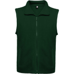 Gilet in pile unisex con zip 300 g/m2 Roly Direct New Bellagio color verde bottiglia prima vista d'uso