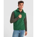 Gilet in pile unisex con zip 300 g/m2 Roly Direct New Bellagio color verde bottiglia vista dettaglio 1