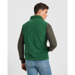 Gilet in pile unisex con zip 300 g/m2 Roly Direct New Bellagio color verde bottiglia vista dettaglio 3