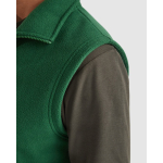 Gilet in pile unisex con zip 300 g/m2 Roly Direct New Bellagio color verde bottiglia vista dettaglio 6