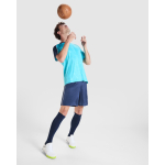 Completo sportivo unisex manica corta poliestere 140 g/m2 Roly Direct Titan color turchese vista dettaglio 3