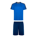 Completo sportivo unisex manica corta poliestere 140 g/m2 Roly Direct Titan color blu reale prima vista d'uso