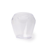 Secchiello per ghiaccio trasparente con maniglie laterali in plastica resistente 4 L color trasparente terza vista