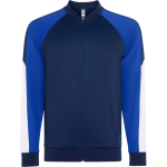 Giacca sportiva unisex in poliestere con zip 210 g/m² Roly Direct Gladius color blu reale seconda vista