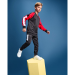 Giacca sportiva unisex in poliestere con zip 210 g/m² Roly Direct Gladius color rosso scuro seconda vista d'uso