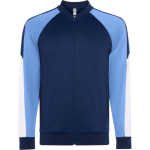 Giacca sportiva unisex in poliestere con zip 210 g/m² Roly Direct Gladius color azzurro seconda vista