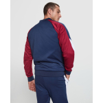 Giacca sportiva unisex in poliestere con zip 210 g/m² Roly Direct Gladius color granata vista dettaglio 1