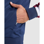 Giacca sportiva unisex in poliestere con zip 210 g/m² Roly Direct Gladius color granata vista dettaglio 2