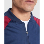 Giacca sportiva unisex in poliestere con zip 210 g/m² Roly Direct Gladius color granata vista dettaglio 4