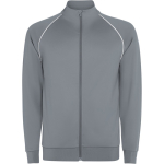 Felpa sportiva unisex con collo alto 210 g/m2 Roly Direct Valier color grigio prima vista d'uso