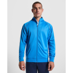 Felpa sportiva unisex con collo alto 210 g/m2 Roly Direct Valier color blu reale vista dettaglio 3
