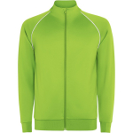 Felpa sportiva unisex con collo alto 210 g/m2 Roly Direct Valier color verde fluorescente prima vista d'uso