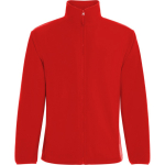 Giacca in pile unisex con collo alto 300 g/m2 Roly Direct New Artic color rosso prima vista d'uso