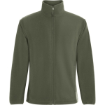 Giacca in pile unisex con collo alto 300 g/m2 Roly Direct New Artic color verde bosco prima vista d'uso