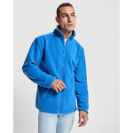 Giacca in pile unisex con collo alto 300 g/m2 Roly Direct New Artic color blu reale vista dettaglio 1