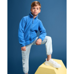 Giacca in pile unisex con collo alto 300 g/m2 Roly Direct New Artic color blu reale vista dettaglio 2
