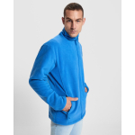 Giacca in pile unisex con collo alto 300 g/m2 Roly Direct New Artic color blu reale vista dettaglio 3