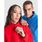 Giacca in pile da donna con zip frontale 300 g/m2 Roly Direct New Artic color rosso vista dettaglio 2