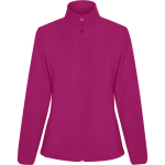 Giacca in pile da donna con zip frontale 300 g/m2 Roly Direct New Artic color rosa prima vista d'uso