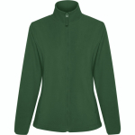 Giacca in pile da donna con zip frontale 300 g/m2 Roly Direct New Artic color verde bottiglia prima vista d'uso