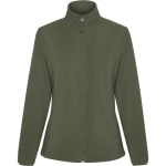 Giacca in pile da donna con zip frontale 300 g/m2 Roly Direct New Artic color verde bosco prima vista d'uso