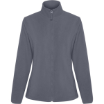 Giacca in pile da donna con zip frontale 300 g/m2 Roly Direct New Artic color grigio topo prima vista d'uso