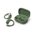 Auricolari wireless con schermo touch e impermeabilità IPX6 color bianco vista dettaglio 1