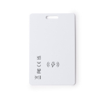 Scheda localizzatore anti-smarrimento resistente all’acqua e ricaricabile color bianco vista dettaglio 2