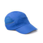 Cappellino sportivo con rete laterale e nastro riflettente 100 g/m2 color blu reale seconda vista d'uso