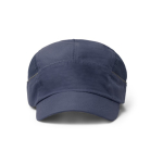 Cappellino sportivo con rete laterale e nastro riflettente 100 g/m2 color blu mare seconda vista