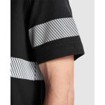 Polo unisex a manica corta ad alta visibilità 220 g/m2 Roly Foran color nero vista dettaglio 4