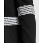 Polo unisex a manica lunga ad alta visibilità 220 g/m² Roly Foran L/S color nero vista dettaglio 4