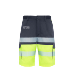 Bermuda bicolore multitasche ad alta visibilità unisex 210 g/m2 Roly Lada vista principale