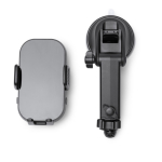 Supporto auto per smartphone con caricatore wireless 15W regolabile color nero vista dettaglio 1