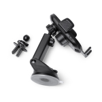 Supporto auto per smartphone con caricatore wireless 15W regolabile color nero vista dettaglio 3