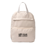 Zaino pieghevole in poliestere e cotone con doppia zip vista principale