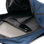 Zaino impermeabile idrorepellente per laptop da 15” color blu mare vista dettaglio 1