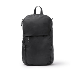 Zaino ecologico idrorepellente con tasche e cerniera 9” color nero seconda vista