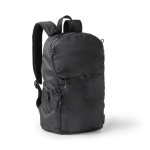 Zaino ecologico idrorepellente con tasche e cerniera 9” color nero prima vista d'uso