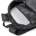 Zaino ecologico idrorepellente con tasche e cerniera 9” color nero vista dettaglio 2