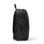 Zaino ecologico idrorepellente con tasche e cerniera 9” color nero vista dettaglio 4