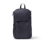 Zaino ecologico idrorepellente con tasche e cerniera 9” color blu mare seconda vista
