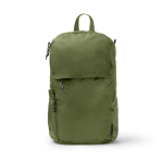 Zaino ecologico idrorepellente con tasche e cerniera 9” color verde scuro seconda vista