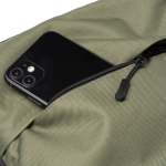 Zaino da viaggio ad alta capacità con apertura a 180° per portatile 15” color verde scuro vista dettaglio 4