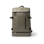 Zaino frigo in pelle sintetica con interno isotermico e apertura color verde scuro seconda vista