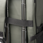 Zaino in pelle sintetica per laptop con doppio scomparto 15” color verde scuro vista dettaglio 5