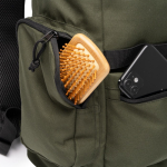 Zaino da viaggio eco con apertura superiore e tasca frontale 12” color verde scuro vista dettaglio 1