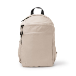 Zaino in nylon con tasche laterali per bottiglie 10” color beige seconda vista