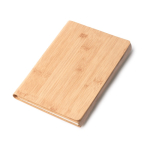 Blocco note A5 con supporto per cellulare e tappetino mouse, fogli lisci color naturale vista dettaglio 3